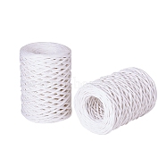 Iron Wire Paper Cords String, for Jewelry Making, White, 2mm, about 54.68 yards(50m)/roll(OCOR-WH0044-01A)