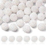 Imitation Pearl Acrylic Beads, Berry Beads, Combined Beads, Round, White, 12mm, Hole: 1mm(OACR-FS0001-32A)