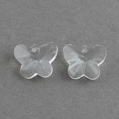 Clear Butterfly Glass Charms