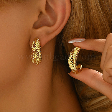 Gold Others Brass Stud Earrings