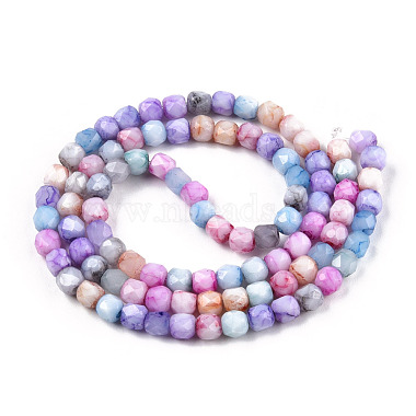 Opaque Baking Painted Glass Beads Strands(EGLA-N006-075)-2