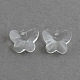 Butterfly Transparent Glass Pendants(EGLA-R083-07)-1