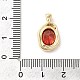 Golden Brass Micro Pave Cubic Zirconia Pendants(KK-U031-02G-02)-3