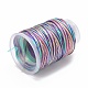5 Rolls 12-Ply Segment Dyed Polyester Cords(WCOR-P001-01B-024)-2