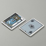 Printed  Acrylic Pendants, Rectangle with Tarot Pattern, The High Priestess II, 35x26x2mm, Hole: 1.8mm(SACR-WH0008-013H)