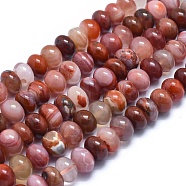 Chapelets de perles en cornaline naturelle, rondelle, 11~12x7~10mm, Trou: 1.2mm, Environ 49~51 pcs/chapelet, 15.35 pouce ~ 15.55 pouces (39~39.5 cm(G-E530-12C)