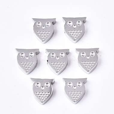 Stainless Steel Color Owl 304 Stainless Steel Beads