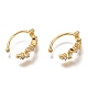 Brass Cuff Earrings(X-ZIRC-Z015-03G)-1