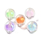 UV Plating Rainbow Iridescent Acrylic Beads(OACR-H112-16B)-1