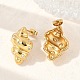 304 Stainless Steel Conch Stud Earrings(EJEW-M073-14G-01)-5