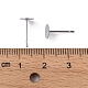 Accessoires de puces d'oreilles d'étiquette vierge ronde et plate en 304 acier inoxydable(X-STAS-S028-25)-3