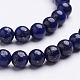 16 inch Grade A Round Dyed Natural Lapis Lazuli Beads Strand(GSR6mmC123)-3