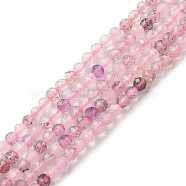 Natural Mixed Quartz Beads Strands, Faceted, Round, 3mm, Hole: 0.5mm, about 121pcs/strand, 15.35 inch(39cm)(G-G989-A04)