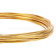 Brass Craft Wire, Round, Raw(Unplated), 14 Gauge, 1.6mm, 5m/roll(CWIR-WH0007-02G-1.6mm)