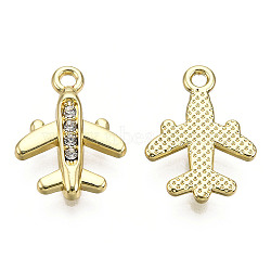 Rack Plating Alloy Pendants, with Crystal Rhinestone, Cadmium Free & Nickel Free & Lead Free, Plane, Light Gold, 18x13x2.5mm, Hole: 1.6mm(PALLOY-N155-182)