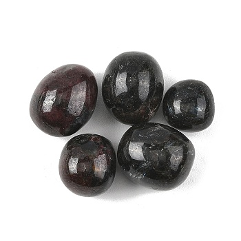 Natural Garnet Beads, Tumbled Stones, No Hole/Undrilled, Nuggets, 20~56x18~30.5x8~28mm
