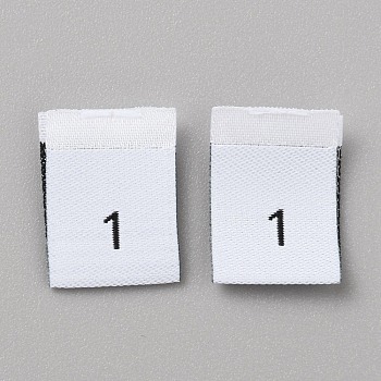 Polyester Sewing Label, Craft Labels, for Clothing Sewing, Rectangle, White, 35x13x0.3mm, 100pcs/bag
