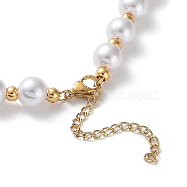 Plastic Pearl Graduated Beaded Necklace(NJEW-F317-03G)-3