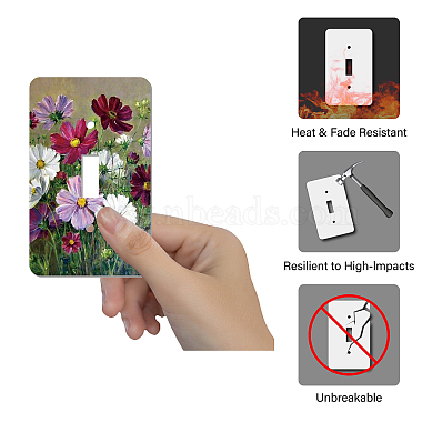 CREATCABIN 2Pcs Acrylic Light Switch Plate Outlet Covers(DIY-CN0001-93J)-4