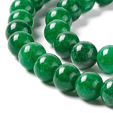 Natural Jade Round Beads Strand(G-E141-03B)-4