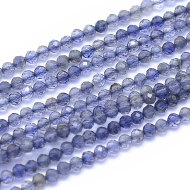 3mm Round Iolite Beads