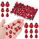160Pcs 3 Styles Plastic Simulation Ladybug(AJEW-WR0002-74)-1