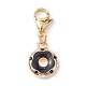 Donut Alloy Enamel Pendant Decorations(HJEW-JM01913)-4