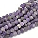 Frosted Natural Amethyst Round Bead Strands(X-G-L357-6mm-07)-1