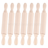 Wooden Rolling Pin, for Baking Pizza, Clay, pasta, Cookies, Roller Pins Baking, Bisque, 20x2.55cm(TOOL-WH0130-10)