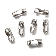 Stainless Steel Ball Chain Connectors, Stainless Steel Color, 30x11mm, Hole: 6x7mm, Fit for 10mm ball chain(X-STAS-L019A-P)