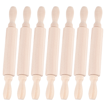 Wooden Rolling Pin, for Baking Pizza, Clay, pasta, Cookies, Roller Pins Baking, Bisque, 20x2.55cm