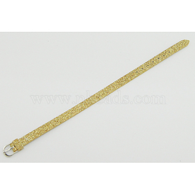 Gold Leather Watch Band