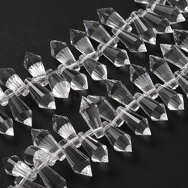 Transparent Glass Beads Strands(GLAA-WH0039-48D)-1