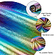 Rainbow Gradient Imitation Leather Fabric(AJEW-WH0314-291A)-4