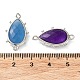 Dyed Natural Jade Connector Charms(G-G012-05P-D)-3