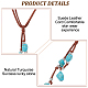 3Pcs 3 Style Ethnic Style Natural Turquoise Chips & Alloy Lariat Necklaces for Women(NJEW-AN0001-58)-3