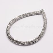 304 Stainless Steel Bracelets Chains, Stainless Steel Color, 7-7/8 inch~8-5/8 inch(200~220mm)(STAS-F087-P)