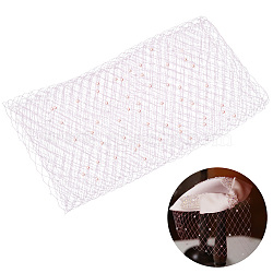 Gauze Bridal Veils, with Rhinestone for Women Wedding Party Decorations, Pink, 1000x240x0.2mm(AJEW-WH0314-489B)