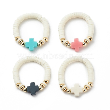 Mixed Color Synthetic Coral Finger Rings