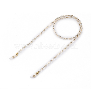 Golden Clear Glass Eyeglass Chains