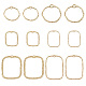 36Pcs 6 Styles Alloy Open Back Bezel Pendants(FIND-SC0004-14)-1