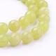 Natural Lemon Jade Beads Strands(G-G683-09-10mm)-1