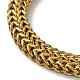 Ion Plating(IP) 304 Stainless Steel Wheat Chain Necklaces(NJEW-P288-15G)-3