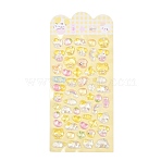 PET 3D Puffy Stickers, Cartoon Stickers, with Epoxy Resin Picture inside, Dog, 7.5~16x8~19mm(STIC-NH0001-01A)