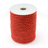 Nylon Thread, 3-Ply, Red, 5mm, about 20yards/roll(18.28m/roll)(NWIR-T001-D11)