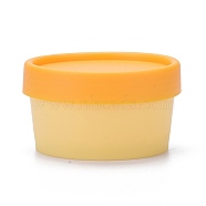 (Clearance Sale)Empty Plastic Facial Mask Cosmetic Cream Containers, with Inner Liners and Dome Screw Lids, for Beauty Products, Travel Storage Makeup, Orange, 6.72x4cm, Capacity: 50g(MRMJ-L016-004B-02)