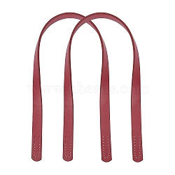 Imitation Leather Bag Handles, for Bag Straps Replacement Accessories, Brown, 618x18.5x3.5mm, Hole: 2.5mm(FIND-PH0001-82A)