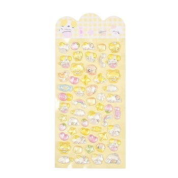 PET 3D Puffy Stickers, Cartoon Stickers, with Epoxy Resin Picture inside, Dog, 7.5~16x8~19mm