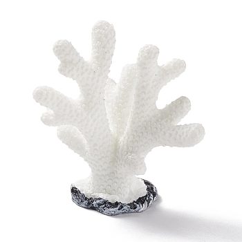 Resin Imitation Coral Ornaments, Artificial Coral for Aquarium Scenery Fish Tank Decoration, White, 53x48x27mm