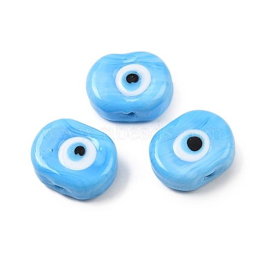 Handgemachte evil eye Glasperlen(LAMP-G168-02J)-1